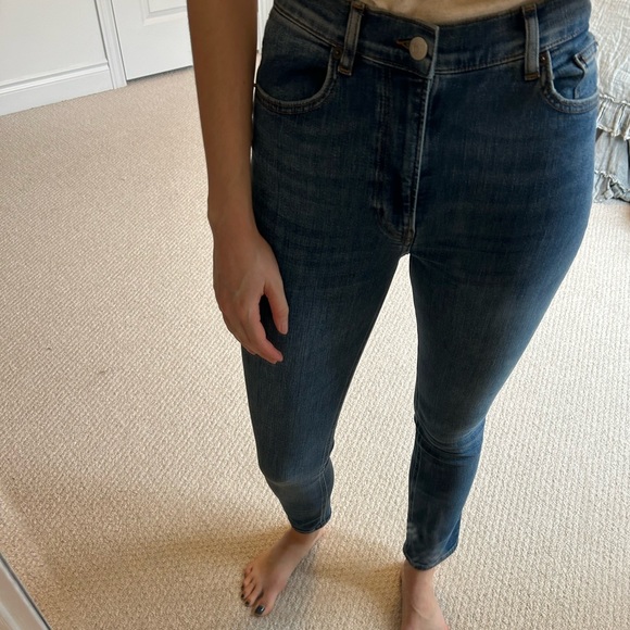Reformation never worn size 27 skinny jeans medium faded wash - Picture 2 of 6